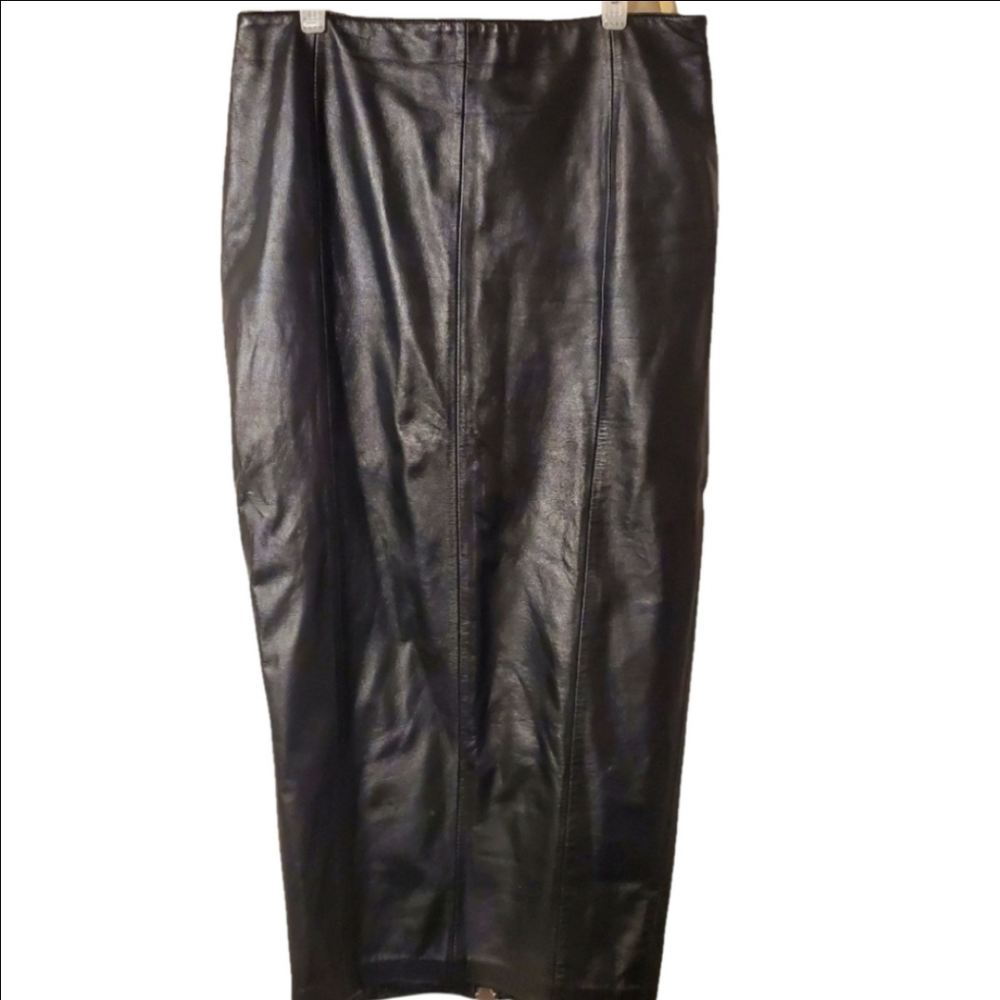 Northbound Leather - Long Pencil Skirt - L/XL